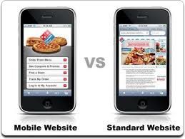 mobile vs std website