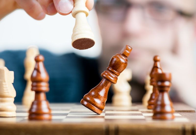 Chess board, competitor analysis, VIEWS Digital Marketing