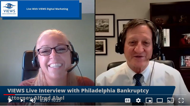VIEWS Mary Stewart interviews Alfred Abel Law about bankruptcy questions