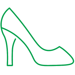 Graphic of high heel shoe