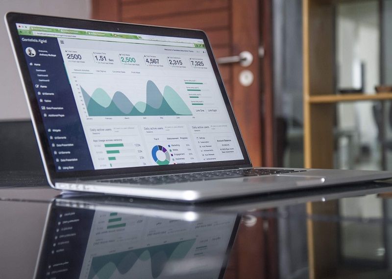 Website analytics on laptop | integrated online marketing | VIEWS Digital Marketing