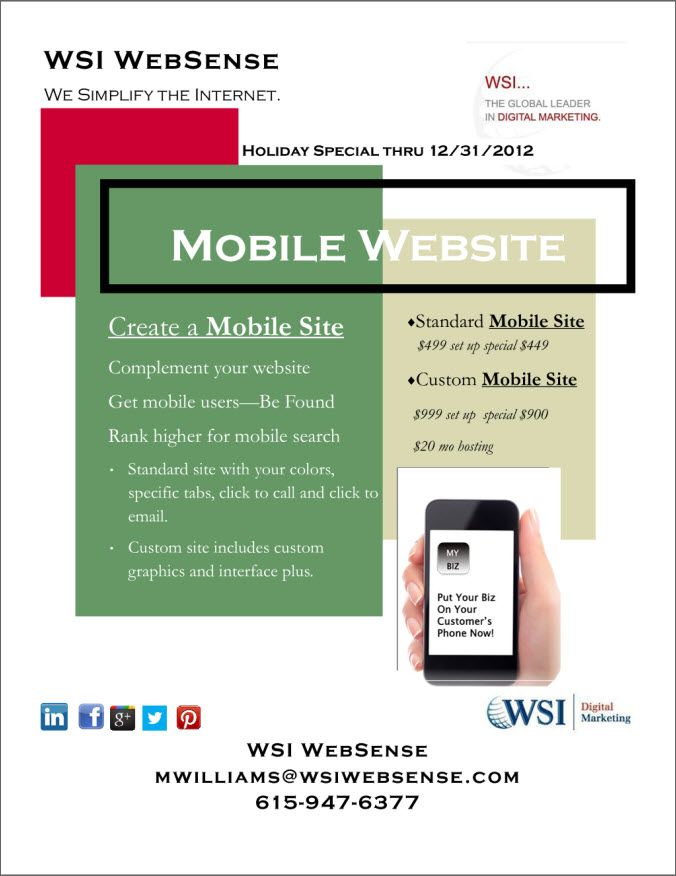 mobile website