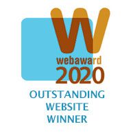 WebAward 2020 Outstanding Website Winner Icon | 2020 WMA Awards | VIEWS Digital Marketing