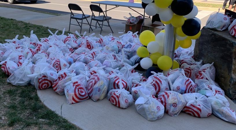 Blessing Bags Community Event supported by VIEWS Digital Marketing team members