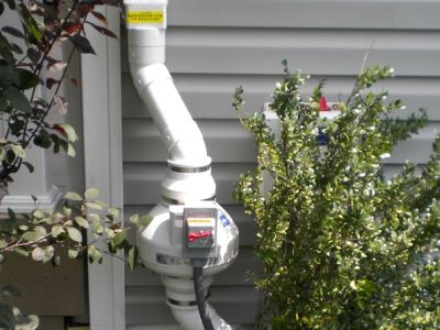 External Radon Remediation System Unit by Radon-Rid, LLC