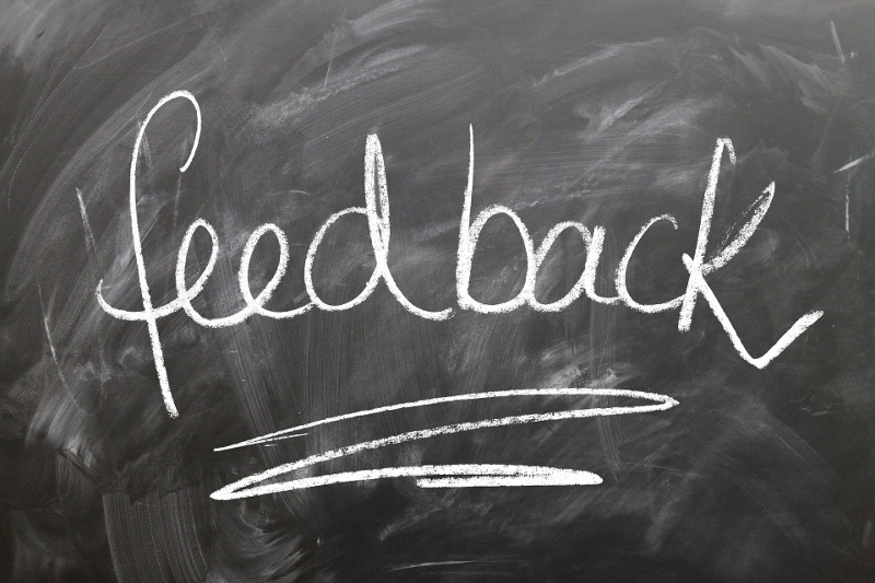 Chalkboard with "Feedback" written on it, online reputation management, VIEWS Digital Marketing